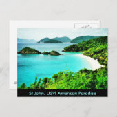 Postkarte St John usvi Trunk Bay American Paradise (Vorne/Hinten)