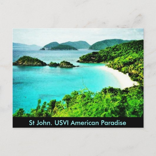 Postkarte St John usvi Trunk Bay American Paradise (Vorderseite)