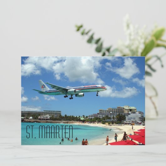 Postkarte St. Maarten (Stehend Vorderseite)