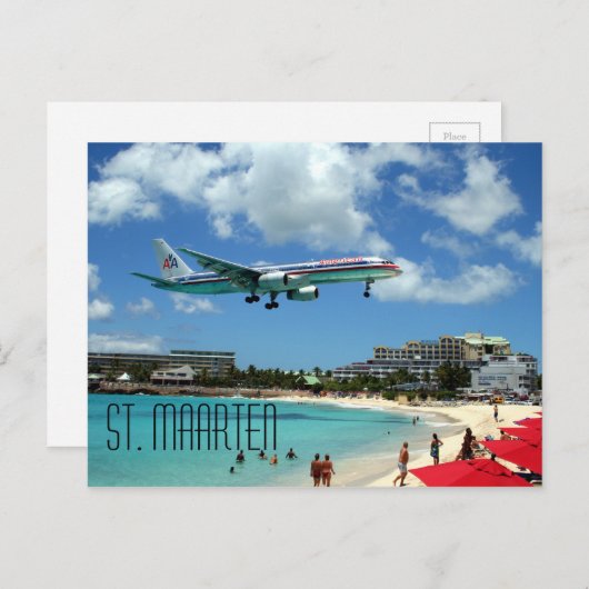 Postkarte St. Maarten (Vorne/Hinten)