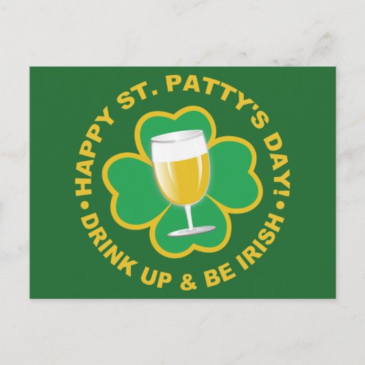 Postkarte St. Patrick's Day (Vorderseite)