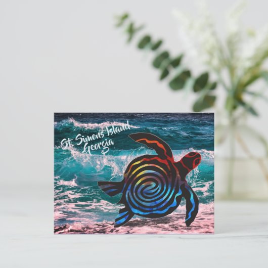 Postkarte St. Simons Island (Stehend Vorderseite)