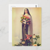 Postkarte St. Therese Lisieux (Vorne/Hinten)