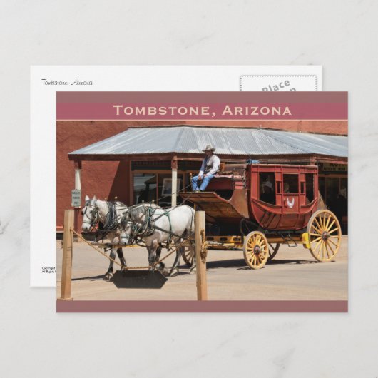 Postkarte: Stagecoach - Fahrt #1 Postkarte (Vorne/Hinten)