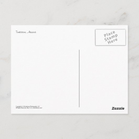 Postkarte: Stagecoach - Fahrt #1 Postkarte (Rückseite)