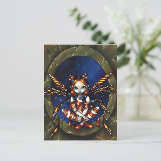 Postkarte "Starry Night Fairy" (Stehend Vorderseite)