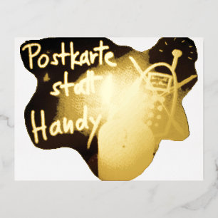 POSTKARTE statt HANDY - Postkarte