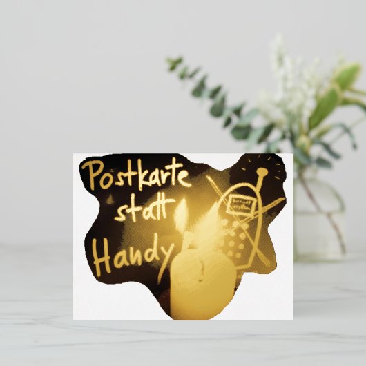 POSTKARTE statt HANDY - Postkarte (Stehend vorne)