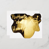 POSTKARTE statt HANDY - Postkarte (Vorderseite/Rückseite)