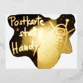 POSTKARTE statt HANDY - Postkarte (Vorderseite)