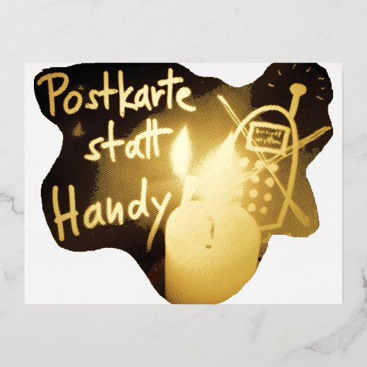 POSTKARTE statt HANDY - Postkarte (Vorderseite)