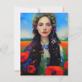 Postkarte stehend mit Ukraine