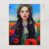 Postkarte stehend mit Ukraine (Vorderseite)