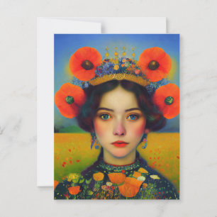 Postkarte stehend mit Ukraine