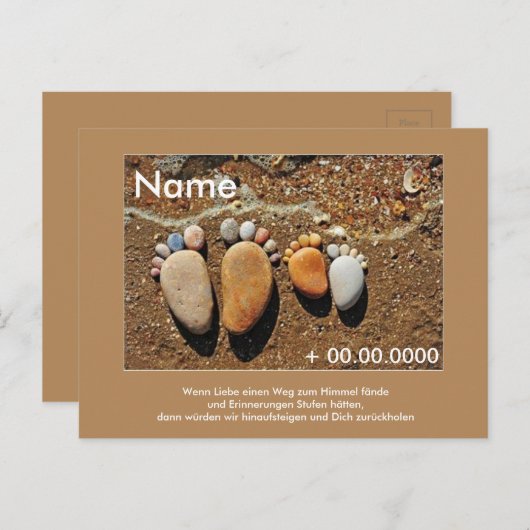 Postkarte Sternenkind (Vorne/Hinten)