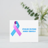 Postkarte stolze Eltern eines Engels (Stehend Vorderseite)