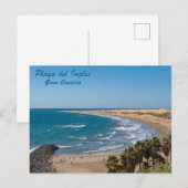 Postkarte Strand Szene Gran Canaria (Vorne/Hinten)