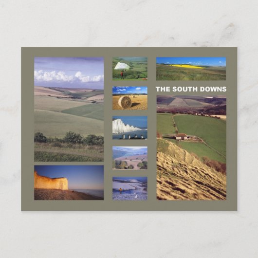 Postkarte Süd Downs (Vorderseite)