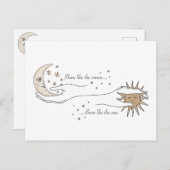 Postkarte Sun und Mond (Vorne/Hinten)