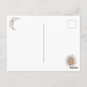 Postkarte Sun und Mond (Rückseite)