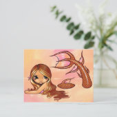 Postkarte "Sunkissed Mermaid" (Stehend Vorderseite)