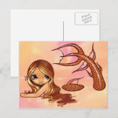Postkarte "Sunkissed Mermaid" (Vorne/Hinten)