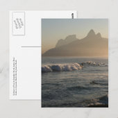Postkarte "Sunset at Arpoador, Rio de Janeiro" (Vorne/Hinten)