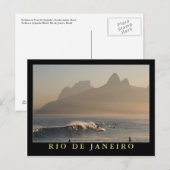 Postkarte "Sunset at Arpoador, Rio de Janeiro" (Vorne/Hinten)