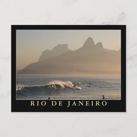 Postkarte "Sunset at Arpoador, Rio de Janeiro" (Vorderseite)