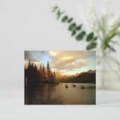 Postkarte "Sunset Lake" (Stehend Vorderseite)