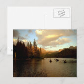 Postkarte "Sunset Lake" (Vorne/Hinten)