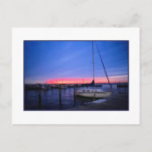 Postkarte "Sunset Over Docks" (Vorderseite)