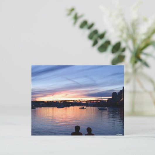 Postkarte "Sunset View" (Stehend Vorderseite)