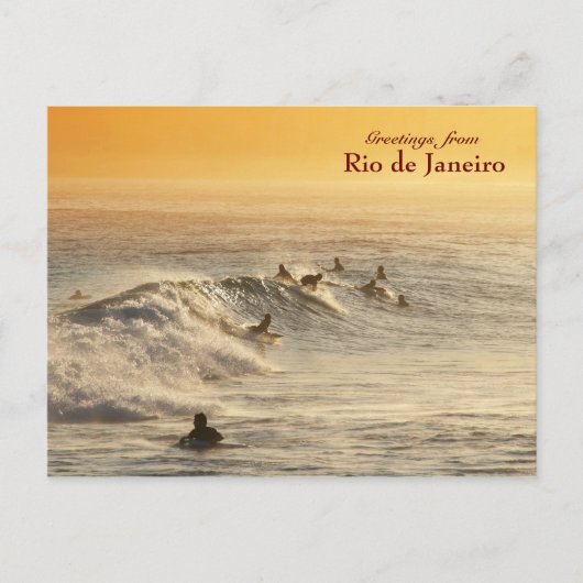 Postkarte "Surfers, Rio de Janeiro" (Vorderseite)