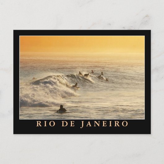 Postkarte "Surfers, Rio de Janeiro" (Vorderseite)