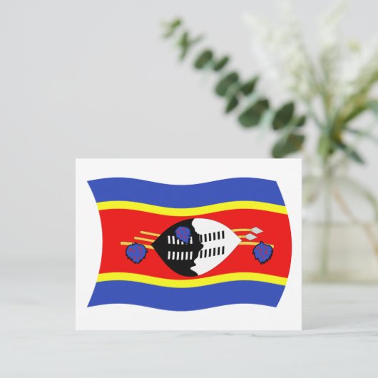 Postkarte "Swasiland Flag" (Stehend Vorderseite)