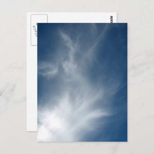 Postkarte - Sylphenwolke 007 - mit Engel (Vorne/Hinten)