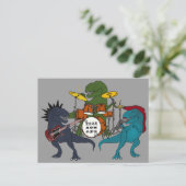 Postkarte T-Rex Rock Band (Stehend Vorderseite)