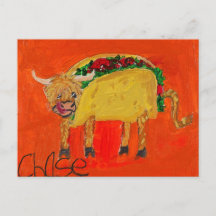 Postkarte "Taco Cow"