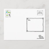 Postkarte: Tanz in Regenquote Postkarte (Rückseite)