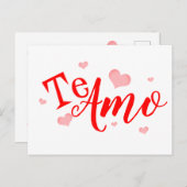 Postkarte - Te Amo (Vorne/Hinten)