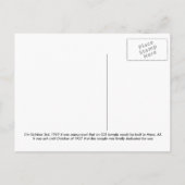 Postkarte - Tempel MESAs Arizona (Rückseite)