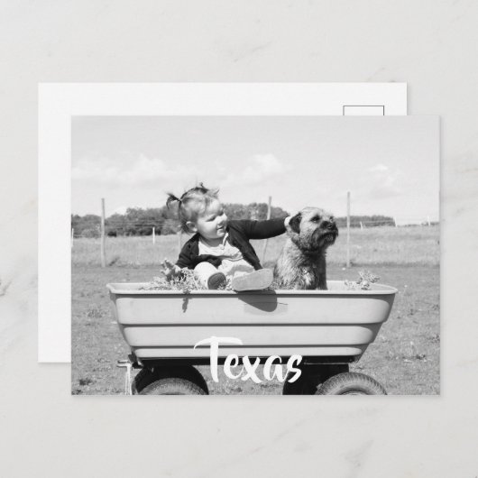 Postkarte Texas (Vorne/Hinten)