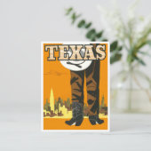 Postkarte Texas Vintage (Stehend Vorderseite)