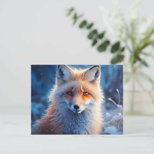 Postkarte The Agile Fox (Stehend Vorderseite)