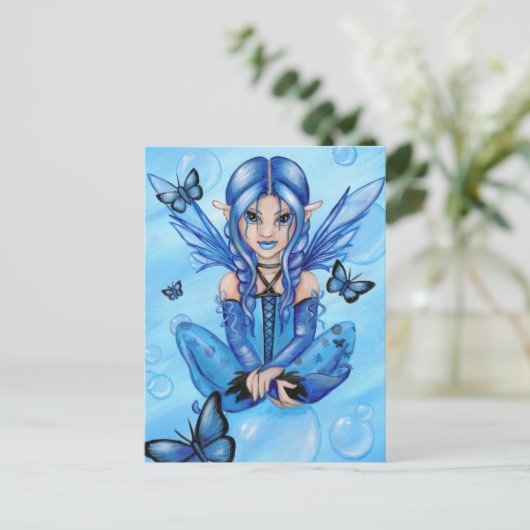Postkarte "The Blue Fairy" (Stehend Vorderseite)