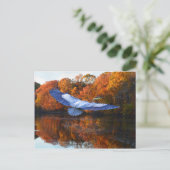 Postkarte "The Blue Heron" (Stehend Vorderseite)