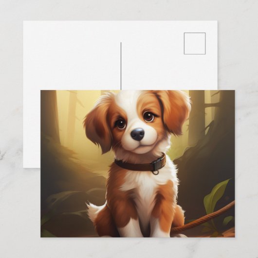 Postkarte The Charming and Endearing Dog (Vorne/Hinten)