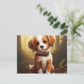 Postkarte The Charming and Endearing Dog (Stehend Vorderseite)
