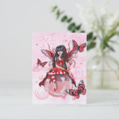 Postkarte "The Crimson Fairy" (Stehend Vorderseite)